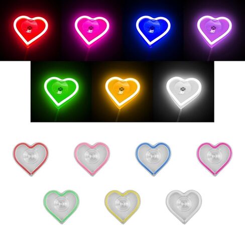Car LED Ambient Light, Love Heart USB Vehicle Neon Lighting with Remote Control for Triangle or Back Window, Car Interior Accessories for Car, Bedroom, Party (Pink) in Saudi Arabia
