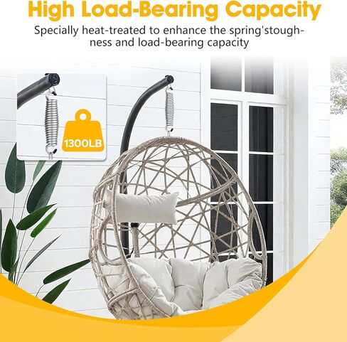 2 Pack Porch Swing Springs, Premium Stainless Steel Heavy Duty Springs, 1300 LB Rust Resistant Swing Springs for Swings & Hammocks (Silver) in Saudi Arabia