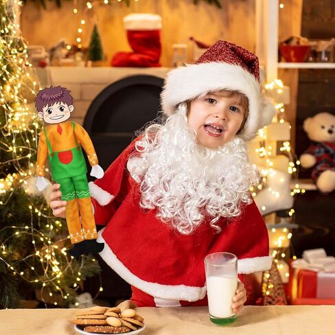 Ceiba Tree 2Pack Christmas Doll Clothes Christmas Gingerbread Man Clothing Accessories Set Xmas Doll Clothing for Happy Holidays Party Decorations in Saudi Arabia
