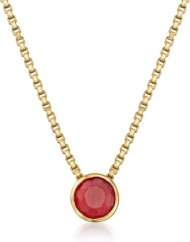 Ross-Simons 0.50 Carat Emerald Necklace in 18kt Gold Over Sterling. 18 inches in Saudi Arabia