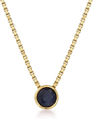 Ross-Simons 0.50 Carat Emerald Necklace in 18kt Gold Over Sterling. 18 inches in Saudi Arabia