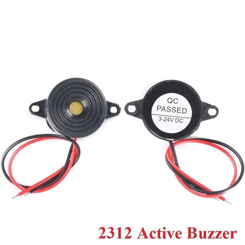 10/5pcs SFM-20B High Decibel Active Buzzer Speaker DC3-24V Continuous Sound 2312 Piezoelectric Piezo Electronic(5 Pieces) in Saudi Arabia