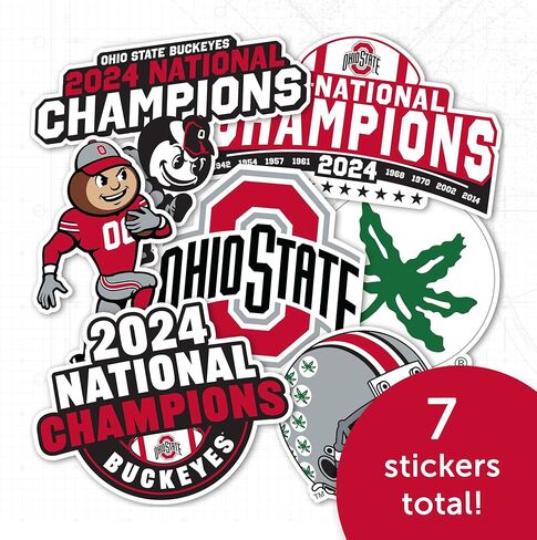 The Ohio State University Sticker OSU Buckeyes Stickers Vinyl Decals Laptop Water Bottle Car Scrapbook T2 (Type 2) in Kuwait
