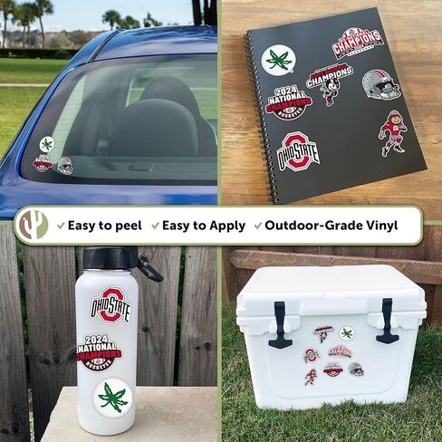 The Ohio State University Sticker OSU Buckeyes Stickers Vinyl Decals Laptop Water Bottle Car Scrapbook T2 (Type 2) in Kuwait