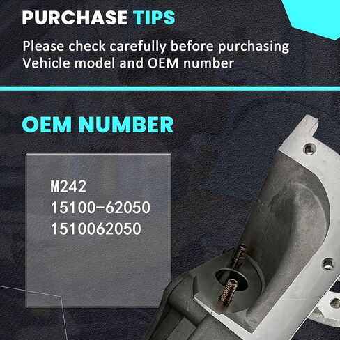 مضخة زيت المحرك M242 مع حلقة O وحشية متوافقة مع Toyota Tundra 2000-2004 Tacoma 1995-2004 4Runner 1996-2002 3.4L V6 1510062050 in Kuwait