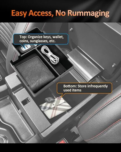 CDEFG for Ford Explorer Accessories 2024-2020 Center Console Organizer Tray (Base, XLT, ST-Line, Limited, Timberline, ST, King Ranch Platinum) Armrest Storage Box Insert Tray 2024 2023 2022 2021 in Kuwait