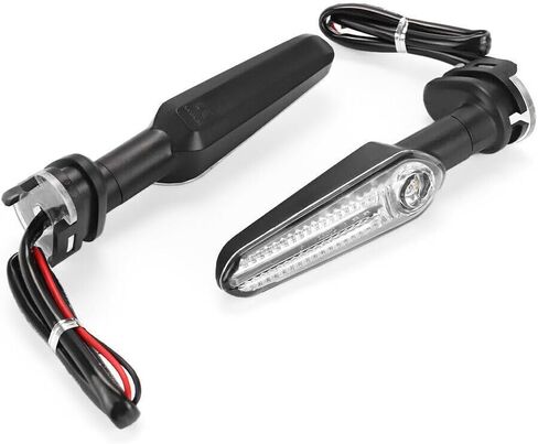 إشارات الانعطاف للدراجات النارية - ضوء كهرماني، 12 فولت، مؤشر LED عدسة شفافة لـ YAMAHA MT07 MT 03 125 MT03 MT09 MT25 Tracer XSR 700 900 YZF R1 R3 R6 R25 FZ6 FZ8 XJ6 R15 R125 MT15 (زوج) in Kuwait