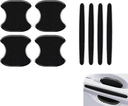 8 قطع من ملصقات حماية مقبض باب السيارة، واقي مقبض الباب التلقائي المضاد للخدش، طبقة واقية لطلاء أبواب السيارة، عالمية لمعظم السيارات (متعددة الألوان) in Kuwait