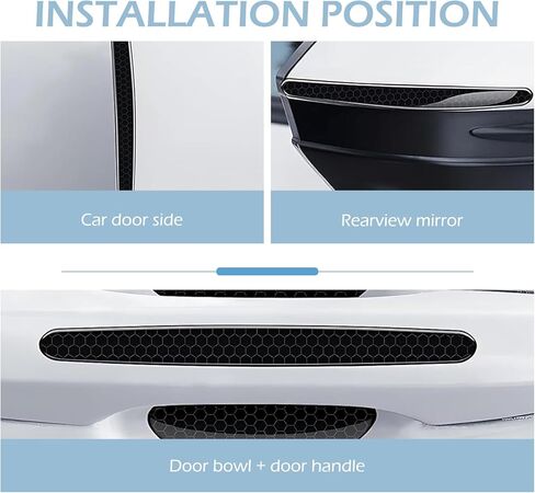 8 قطع من ملصقات حماية مقبض باب السيارة، واقي مقبض الباب التلقائي المضاد للخدش، طبقة واقية لطلاء أبواب السيارة، عالمية لمعظم السيارات (متعددة الألوان) in Kuwait
