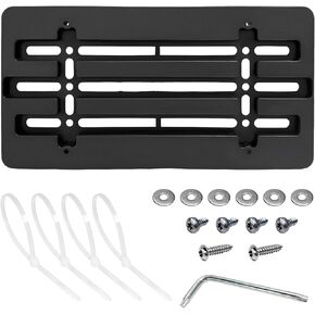 License Plate Frame Bracket Holder, Car License Plate Bracket Mounting Kit with Screws, Universal Front & Rear Bumper License Plate Holder Mount Adapter, Car Accessories in Saudi Arabia