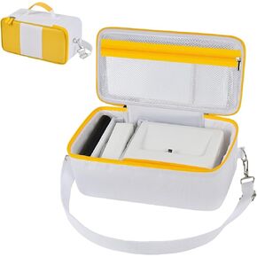 حقيبة حمل متوافقة مع طابعة الصور الفورية المحمولة Kodak Dock/Plus مقاس 4x6 بوصة، وحامل تخزين لإعادة تعبئة الخرطوشة/درج ورق الصور/ملحقات الشاحن، مع حزام كتف قابل للتعديل - الجراب فقط in Kuwait
