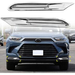 CTH for Toyota Grand Highlander 2024-2026 Front Bumper Guard Grid Lower Side Air Intake Air Vent Outlet Frame Decorative Cover Car Accessories 2pcs in Saudi Arabia