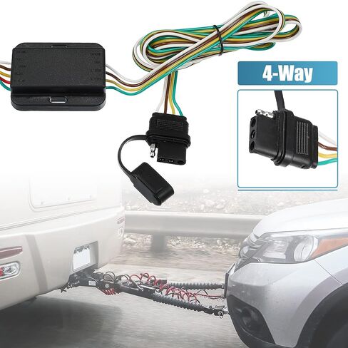 X AUTOHAUX 1 Set OV2135-001 4-Pin Trailer Wiring Harness for Acura MDX RL TL CL Integra 1994-2006 for Honda Accord CRV Element Odyssey in Saudi Arabia
