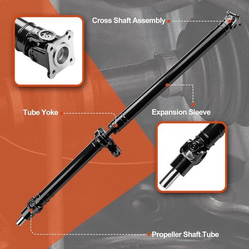 Rear Complete Drive Shaft Prop Shaft Driveshaft Assembly Compatible with Subaru B9 Tribeca 2006-2007 3.0L, Tribeca 2008-2014 3.6L, AWD, Replace OE 27111XA00A, 976-788, 27111-XA00A9E, 27111XA00B in Saudi Arabia