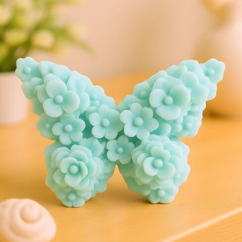 Floral Butterfly Candle Molds Flower Butterfly Candle Silicone Mold for Candle Home Decorate Candle Making Aromatherapy Gypsum Candles Clay Craft in Saudi Arabia