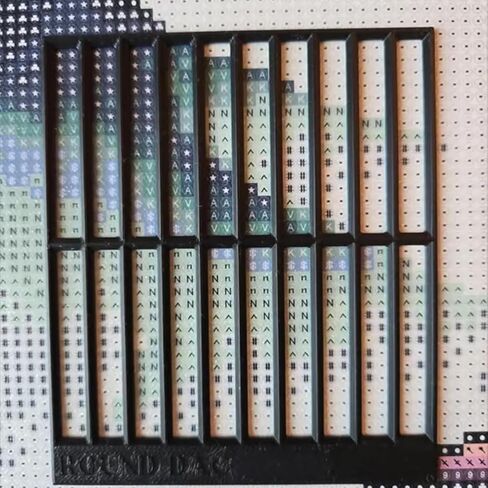 Diamond Painting Ruler 6 Pack - Compatible with Diamond Art Club Round Canvases | Round/Square Drill Placement Guide Tool with Non-Slip Grip for Diamond Art, Tools and Accessories in Saudi Arabia