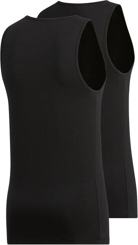 adidas Men's Stretch Cotton Tank Top Undershirts (2-Pack), White/White, X-Large in Saudi Arabia