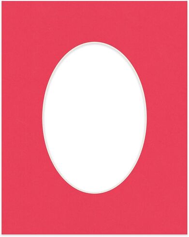 8x11 Mat Bevel Cut for 6x9 Photos - Precut Aquamarine Blue Oval Shaped Photo Mat Board Opening - Acid Free Matte to Protect Your Pictures - Bevel Cut for Family Photos, Pack of 1 Matboard in Kuwait