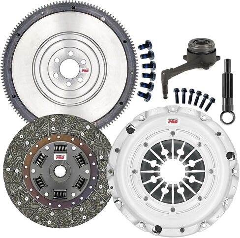 ClutchMaxPRO Performance Stage 2 Clutch Kit with Flywheel with Slave Cylinder Compatible with VW 2002-2005 Beetle Golf, fits Audi 2000-2006 TT Quattro 1.8 Turbo 6-Speed (CP02117HDWSFW-ST2) in Saudi Arabia