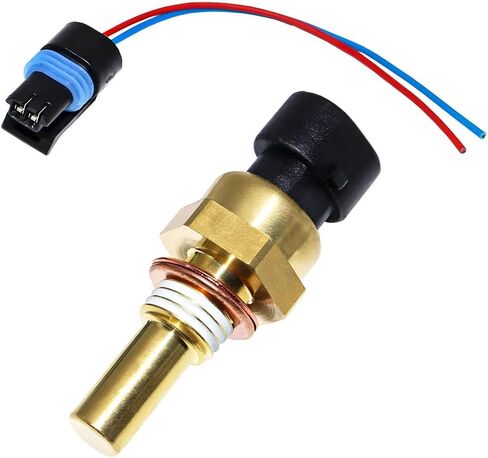 Car Engine Coolant Temperature Sensor, Vehicles Cooling Water Temp Sensor with Connector Pigtail Harness, Automotive OEM# 19236568 Replacement, Compatible with Avalanche Cobalt Aveo in Saudi Arabia
