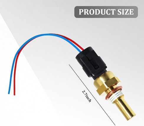 Car Engine Coolant Temperature Sensor, Vehicles Cooling Water Temp Sensor with Connector Pigtail Harness, Automotive OEM# 19236568 Replacement, Compatible with Avalanche Cobalt Aveo in Saudi Arabia