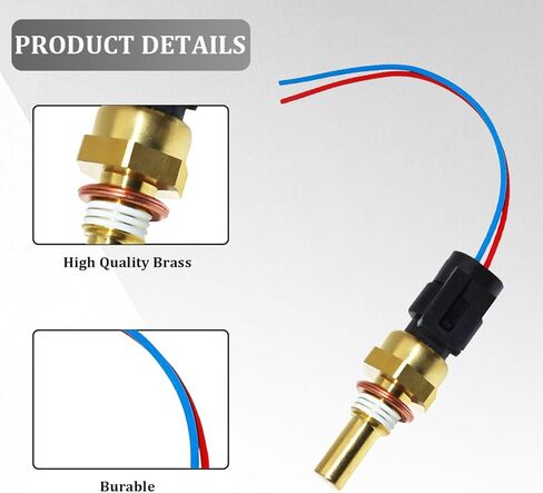 Car Engine Coolant Temperature Sensor, Vehicles Cooling Water Temp Sensor with Connector Pigtail Harness, Automotive OEM# 19236568 Replacement, Compatible with Avalanche Cobalt Aveo in Saudi Arabia