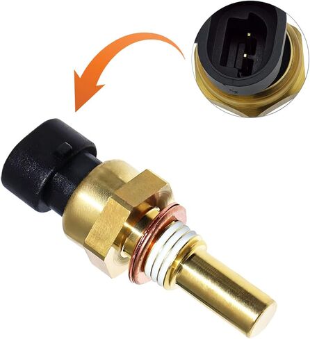 Car Engine Coolant Temperature Sensor, Vehicles Cooling Water Temp Sensor with Connector Pigtail Harness, Automotive OEM# 19236568 Replacement, Compatible with Avalanche Cobalt Aveo in Saudi Arabia