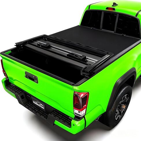 غطاء تونو لسرير الشاحنة ثلاثي الطي الناعم لسرير 2019-2023 Ranger بطول 5 أقدام (61 بوصة) بدون حفر، حماية من جميع الأحوال الجوية، ملحقات فورد رينجر الأمنية ضد السرقة in Kuwait