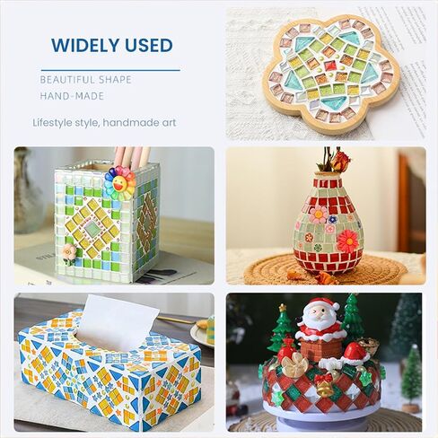 Mosaic Tiles for Crafts 200g, Vase Fillers for Centerpieces, Mosaic Glass Pieces for Garden, Home Decoration, DIY Art Projects in Saudi Arabia