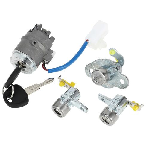 1 Set Ignition Lock Cylinder for Hyundai Accent High/Middle Grade 2006-2011 Ignition Switch Door Lock Cylinder No.819051E000/819201EA00 Metal in Saudi Arabia