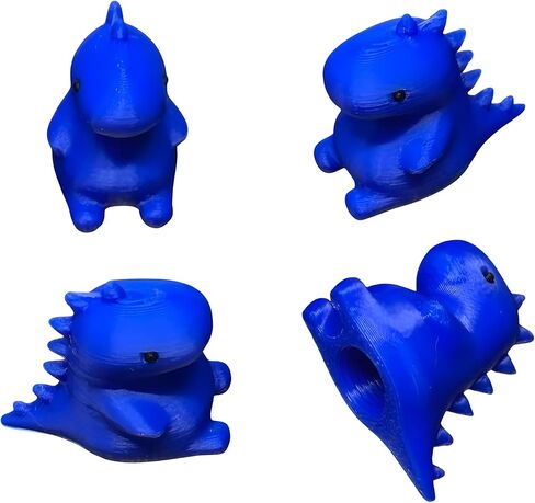 Dinosaur Tire Valve Stem Caps – 4 Pack | 3D Printed Cute Dino Air Caps for Car, Bike, Motorcycle, Truck | Universal Fit Schrader Valve | Fun Vehicle Accessory (Purple) in Saudi Arabia