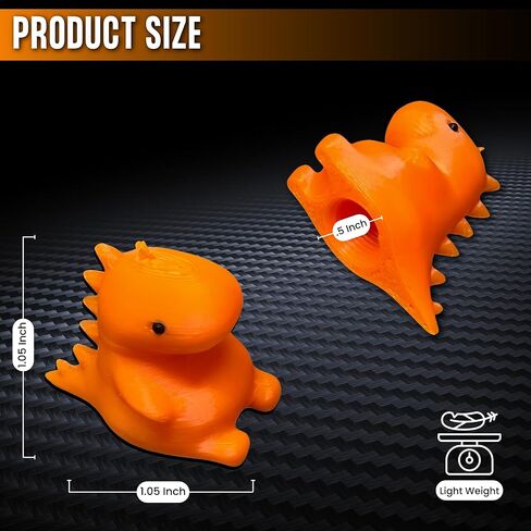Dinosaur Tire Valve Stem Caps – 4 Pack | 3D Printed Cute Dino Air Caps for Car, Bike, Motorcycle, Truck | Universal Fit Schrader Valve | Fun Vehicle Accessory (Purple) in Saudi Arabia