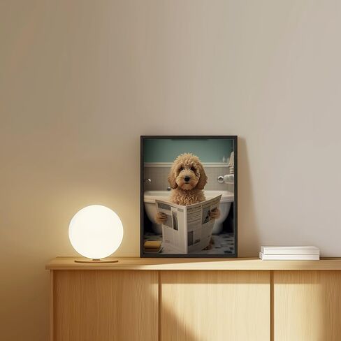 لوحة فنية جدارية للكلاب من Golden Doodle Puppy، ملصق فردي (11 × 14) بوصة غير مؤطر، فن لطيف للكلاب، فن مضحك للكلاب، عاشق رسومات الشعار المبتكرة الذهبية، صور رسومات الشعار المبتكرة الذهبية، ديكور مضحك للكلاب، ديكور رسومات الشعار المبتكرة الذهبية in Kuwait