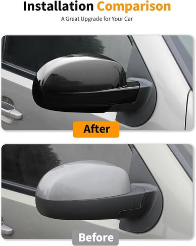 Black Fully Mirror Caps Covers Compatible with 2007-2014 Chevy Silverado GMC Sierra Avalanche Tahoe Suburban Yukon Escalade ESV Side View Door Mirror Cover Caps (Left Right) in Saudi Arabia