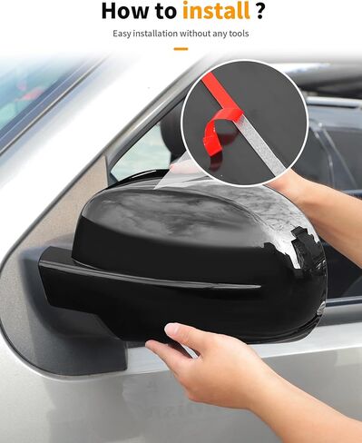 Black Fully Mirror Caps Covers Compatible with 2007-2014 Chevy Silverado GMC Sierra Avalanche Tahoe Suburban Yukon Escalade ESV Side View Door Mirror Cover Caps (Left Right) in Saudi Arabia
