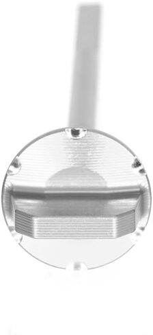 ملحقات غطاء مقياس سائل الزيت CRF110F ثلاثية الأبعاد CNC متوافقة مع CRF 110F 2013-2024 غطاء قابس مقياس السوائل للدراجات النارية على الطرق الوعرة (فضي) in Kuwait