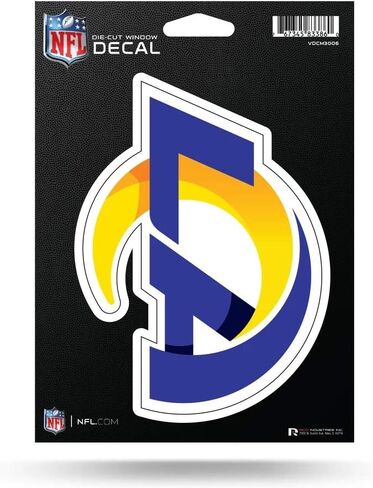 ملصق من الفينيل مقطوع بالقالب مقاس 12.7 سم × 17.78 سم من Rico Industries NFL لكرة القدم فيلادلفيا إيجلز - ملحقات السيارة/الشاحنة/المنزل، أبيض in Saudi Arabia