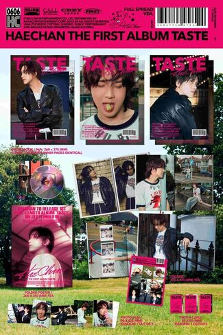 HAECHAN TASTE 1st Album [Full Spread A Ver.] CD + Photobook + Photocard + Photofilm + Poster (CRZY) in Saudi Arabia