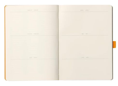 RHODIA 117806C - دفتر ملاحظات ناعم Bullet Journal Goalbook Peacock - A5 - نقطة منقط - 240 صفحة - ورق كليرفونتين عاجي 90 جم - شريطين، إغلاق مرن - غطاء من الجلد الصناعي in Saudi Arabia