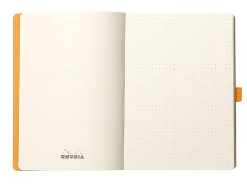 RHODIA 117806C - دفتر ملاحظات ناعم Bullet Journal Goalbook Peacock - A5 - نقطة منقط - 240 صفحة - ورق كليرفونتين عاجي 90 جم - شريطين، إغلاق مرن - غطاء من الجلد الصناعي in Saudi Arabia