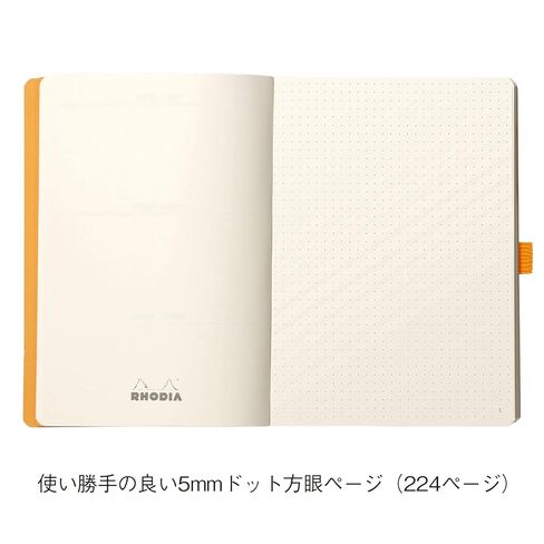 RHODIA 117806C - دفتر ملاحظات ناعم Bullet Journal Goalbook Peacock - A5 - نقطة منقط - 240 صفحة - ورق كليرفونتين عاجي 90 جم - شريطين، إغلاق مرن - غطاء من الجلد الصناعي in Saudi Arabia