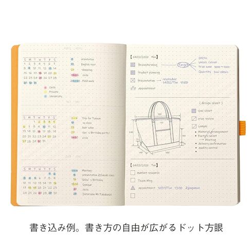 RHODIA 117806C - دفتر ملاحظات ناعم Bullet Journal Goalbook Peacock - A5 - نقطة منقط - 240 صفحة - ورق كليرفونتين عاجي 90 جم - شريطين، إغلاق مرن - غطاء من الجلد الصناعي in Saudi Arabia