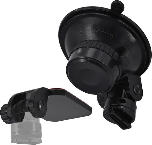 Windshield Suction Cup Mount Holder & Dashboard Adhesive Sticky Mounting Bracket Compatible with Rove R2-4K, R2-4K PRO, Stealth 4K, Stealth 4K PRO, Insignia NS-DCDCHH2 Dash Cam Series in Saudi Arabia