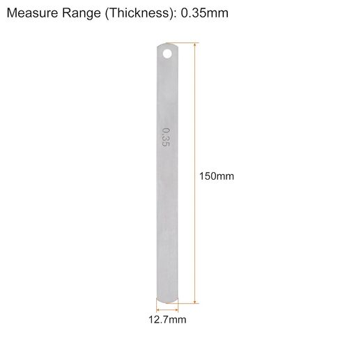 HARFINGTON 5pcs Mn Steel Feeler Gauge 0.4mm Thickness 150mm Length Metric Filler Thickness Gage Gap Measuring Tool Single Blade in Saudi Arabia