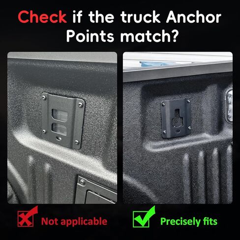 4 قطع من Auovo لسرير الشاحنة، لوحات دعامات ربط للأسفل لسيارة Ford F150 F250 F350 2015-2023، استبدال FL3Z-9928408-AB ملحقات لوحة تقوية خطاف تحميل السرير مع 18 قطعة براغي توركس وأداة تثبيت in Saudi Arabia