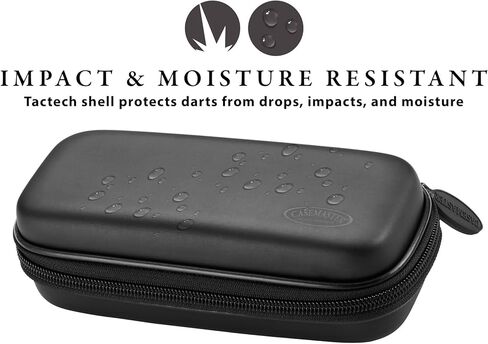 Casemaster Sentinel 6 Dart Case, Holds Extra Accessories, Tips, Shafts and Flights, Compatible with Steel Tip and Soft Tip Darts, Impact & Water Resistant Tactech Shell, Galaxy in Kuwait