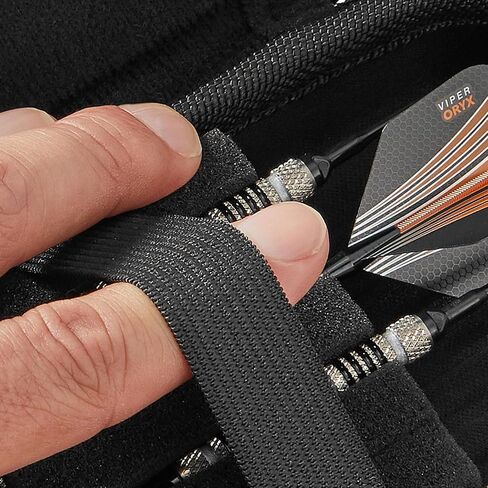 Casemaster Sentinel 6 Dart Case, Holds Extra Accessories, Tips, Shafts and Flights, Compatible with Steel Tip and Soft Tip Darts, Impact & Water Resistant Tactech Shell, Galaxy in Kuwait