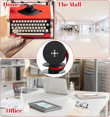 زوجان من شريط حبر الآلة الكاتبة، شريط آلة كاتبة عالمي مع حبر أسود وأحمر بديل لبكرة مزدوجة يناسب عالميًا معظم النماذج العتيقة، متين (أحمر/أسود) in Kuwait