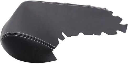 FZJDSD Leather Center Console Lid Armrest Cover Skin Gray Stitch Compatible with Lexus IS200 IS250 IS300 IS350 2014 2015 2016 2017 White Stitching in Saudi Arabia