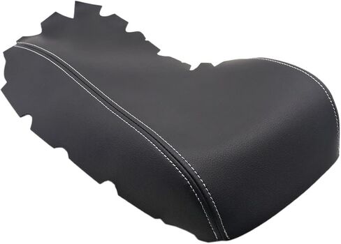 FZJDSD Leather Center Console Lid Armrest Cover Skin Gray Stitch Compatible with Lexus IS200 IS250 IS300 IS350 2014 2015 2016 2017 White Stitching in Saudi Arabia